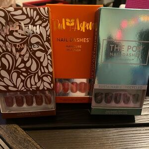 Nail Dashes, 3 sets. Brand new in boxes.
